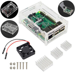 Прозрачный корпус с вентилятором для мини ПК Raspberry Pi Model 3B/3B+ Прозрачный корпус с вентилятором для мини ПК Raspberry Pi Model 3B/3B+