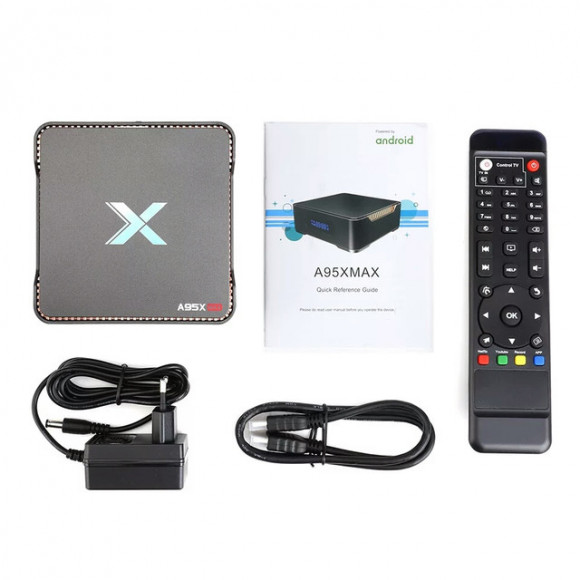 Андроид ТВ приставка A95X MAX 4/64 Gb Amlogic S905X2 4 ядра
