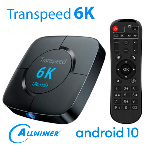Андроид смарт ТВ Приставка Transpeed 6K 2/16Gb Allwinner H616 Android 10 Андроид смарт ТВ Приставка Transpeed 6K 2/16Gb Allwinner H616 Android 10