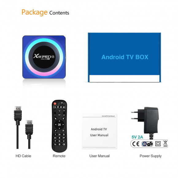 X88 Pro 13 RK3528 Android 13 Smart TV приставка на Андроид X88 Pro 13 RK3528 Android 13 Smart TV приставка на Андроид