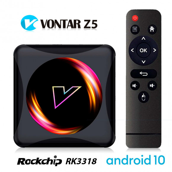 VONTAR Z5 cмарт ТВ приставка на RockChip RK3318 Android 10