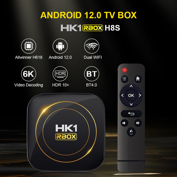 Андроид ТВ приставка HK1 RBOX H8S Alwinner H618 (Android 12) Андроид ТВ приставка HK1 RBOX H8S Alwinner H618 (Android 12)
