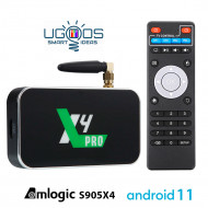 Ugoos X4 Pro 4Gb 32Gb Amlogic S905X4 и Android 11 Андроид ТВ приставка