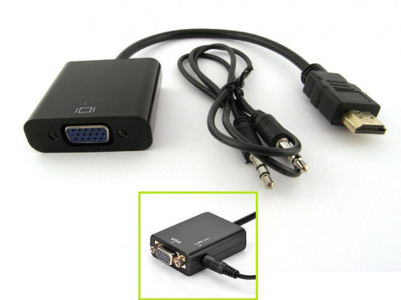 Конвертер HDMI to VGA + аудиовыход
