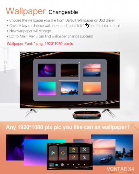  Андроид ТВ приставка VONTAR X4 Amlogic S905X4 Android 11