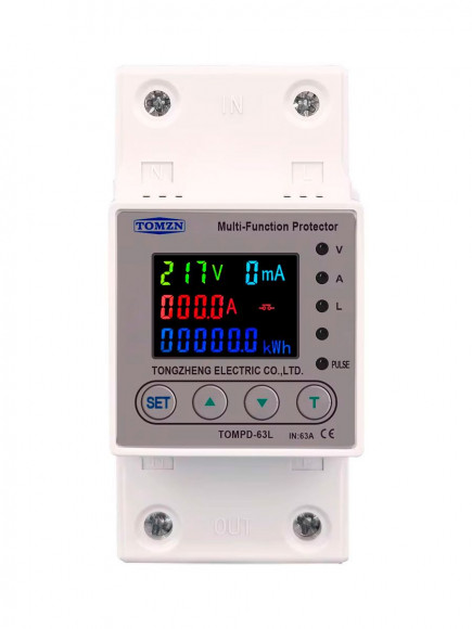 Cчетчик реле TOMZN TOMPD-63L на DIN-рейку / Без WiFi Cчетчик реле TOMZN TOMPD-63L на DIN-рейку / Без WiFi