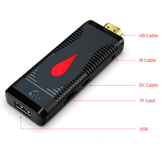 Андроид ТВ стик X96 S400 Stick Allwinner H313 Android 10.0