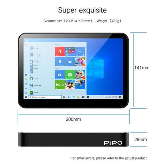 Mini PC PIPO X2s  Intel Atom Z3735F 2 ГБ RAM 32GB RAM + сенсорный экран 8" 