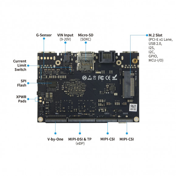 Одноплатный компьютер Khadas VIM4 8Gb 32Gb Amlogic A311D2 Одноплатный компьютер Khadas VIM4 8Gb 32Gb Amlogic A311D2