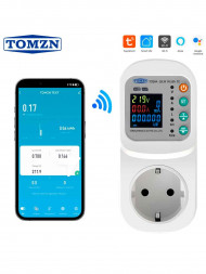 Защитное WiFi реле напряжения и тока в розетку TOSVA-16LW Smart Life или Digma Защитное WiFi реле напряжения и тока в розетку TOSVA-16LW Smart Life или Digma
