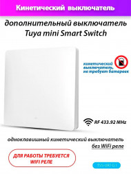 Кинетический одноклавишный выключатель для Smart Switch (без Wi-Fi реле)