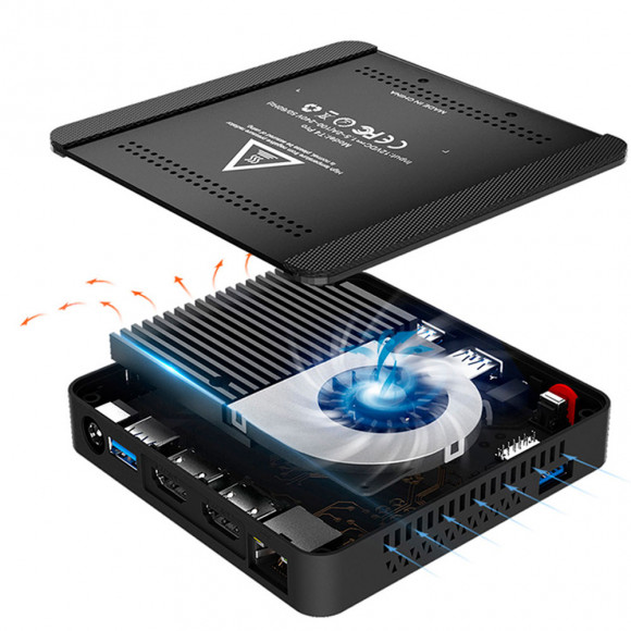 Мини-ПК Beelink T4 Pro 4K - 4Gb/64Gb, Intel Celeron N3350, Windows 10, Wi-Fi 2.4/5.8 ГГц, BT4.0, LAN 1000 Mb/s (1 Gb/s) 